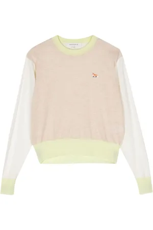 Maison Kitsuné Suéter con diseño color block