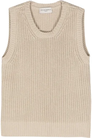 OFFICINE GENERALE Chaleco con cuello redondo