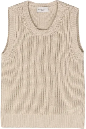 OFFICINE GENERALE Chaleco con cuello redondo