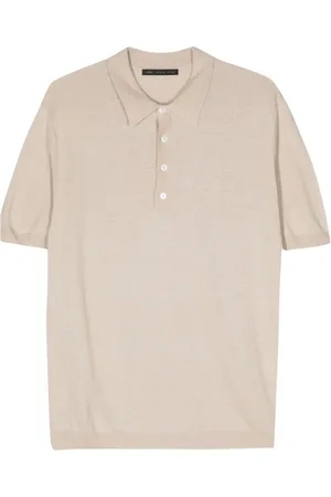 LOW BRAND Playera tipo polo de tejido fino