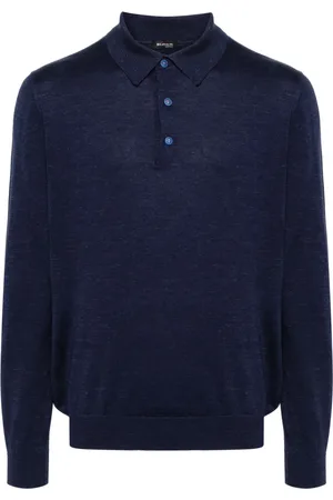 Kiton Playera tipo polo de tejido fino