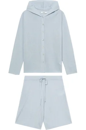B+AB Conjunto de loungewear tejido de canalé