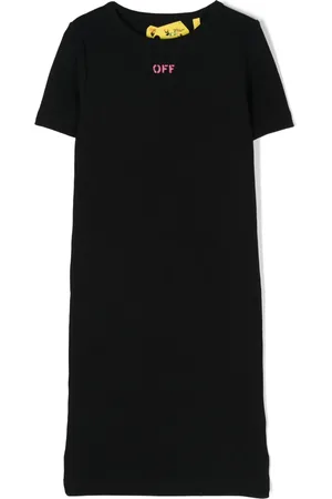 OFF-WHITE Vestido midi con logo estampado