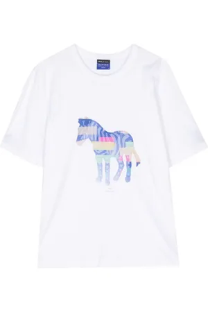 Paul Smith Playera con estampado de cebra