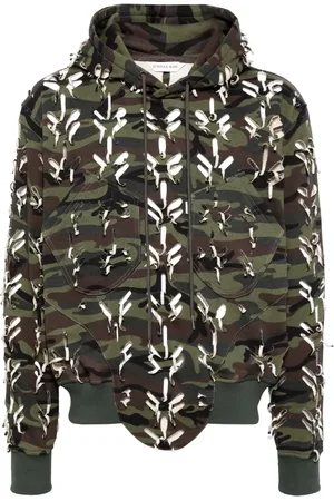 JUNTAE KIM Hoodie con estampado militar