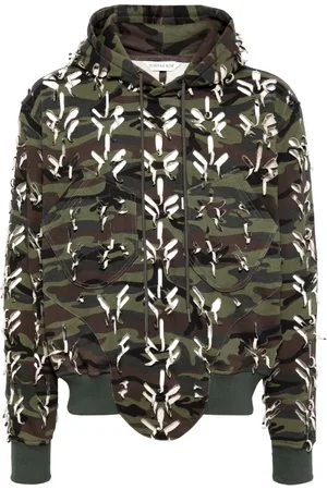 JUNTAE KIM Hoodie con estampado militar