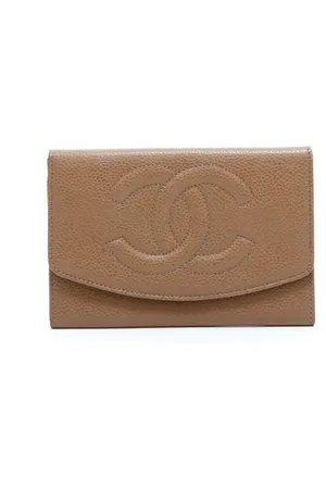 CHANEL Cartera compacta con logo CC 1994-1999
