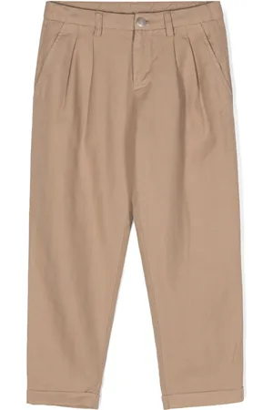 Dondup Pantalones con pinzas y motivo de espiga