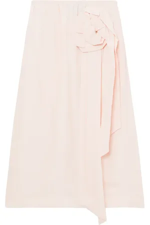 Simone Rocha Falda midi con detalle drapeado