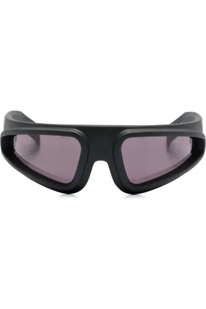 Rick Owens Lentes de sol con armazón biker