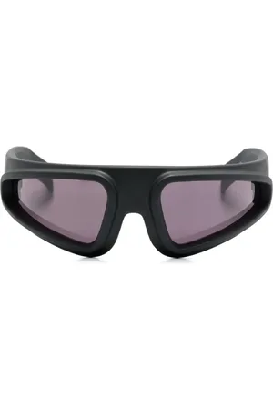 Rick Owens Lentes de sol con armazón biker