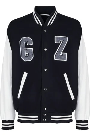 Giuseppe Zanotti Chamarra bomber universitaria con logo afelpado