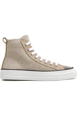Brunello Cucinelli Tenis con detalles Monili