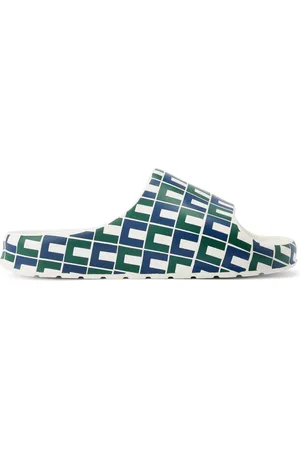 Lacoste Flip flops abiertos con estampado geométrico