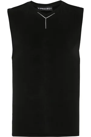 Y / PROJECT Camiseta con placa del logo