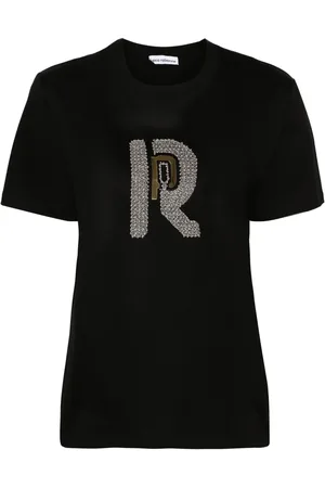 Paco rabanne Playera con detalle de mostacillas