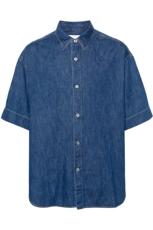 STUDIO NICHOLSON Camisa de mezclilla manga corta