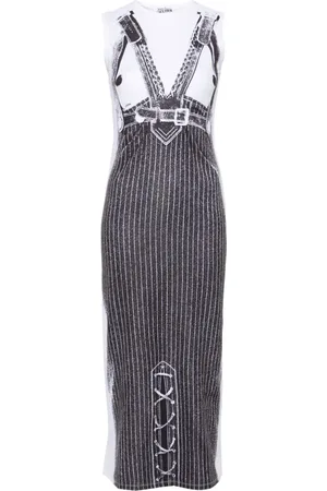 Jean Paul Gaultier Vestido midi Madonna trompe l