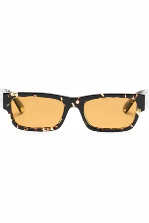 Prada Lentes de sol con armazón rectangular estilo carey