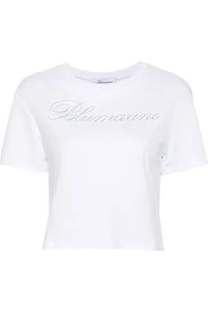 BLUMARINE Playera con detalles de strass