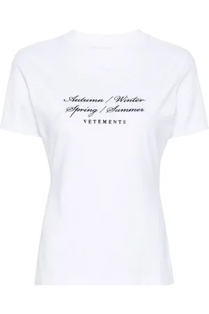 Vetements Playera con eslogan bordado