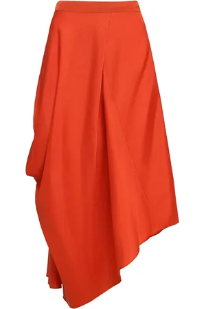 Uma Raquel Davidowicz Falda midi con diseño asimétrico