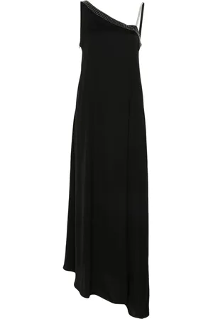 PESERICO SIGN Vestido midi con diseño asimétrico