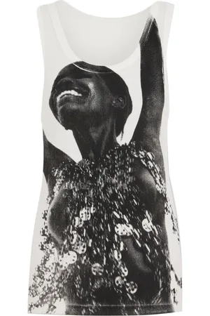 Paco rabanne Top con estampado fotográfico de x Jean Clemmer
