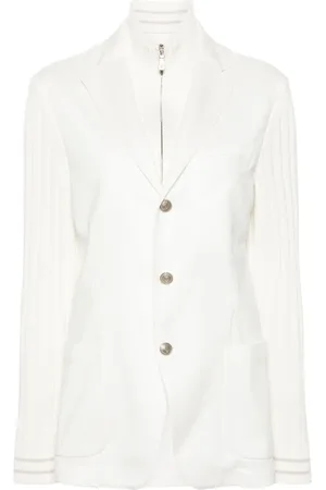 ELEVENTY Blazer con botones y paneles de canalé
