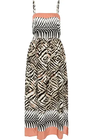 Liu Jo Vestido midi con estampado de cebra