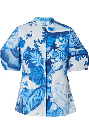 Erdem Camisa con estampado gráfico