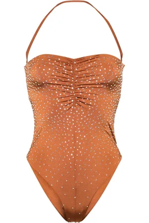 FORTE FORTE Traje de baño con detalles de cristal