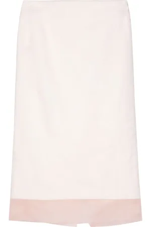 Sportmax Falda de seda con diseño a capas