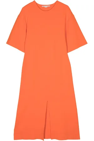 Stella McCartney Vestido midi de tejido fino