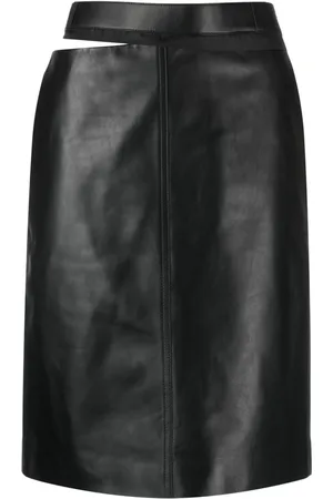 Fendi Falda con logo en la cintura