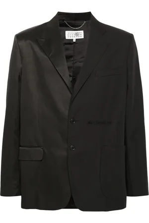 Maison Margiela Blazer con tejido en contraste