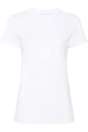 Max Mara Playera con logo bordado