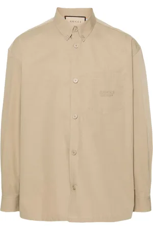 Gucci Camisa con logo bordado