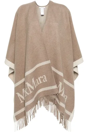 Max Mara Capa con logo en intarsia