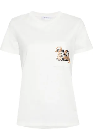 Max Mara Playera con estampado gráfico