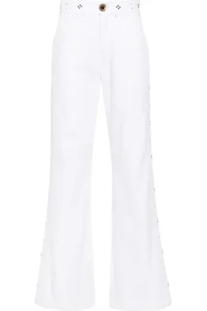 WALES BONNER Jeans rectos con detalle de apliques
