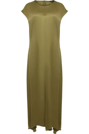 Uma Raquel Davidowicz Vestido midi de seda Minoxidil