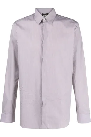 Fendi Camisa con motivo de rayas diplomáticas