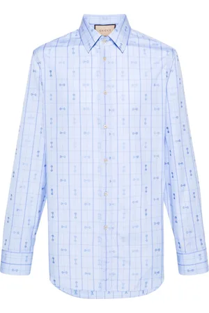 Gucci Camisa con detalle Horsebit