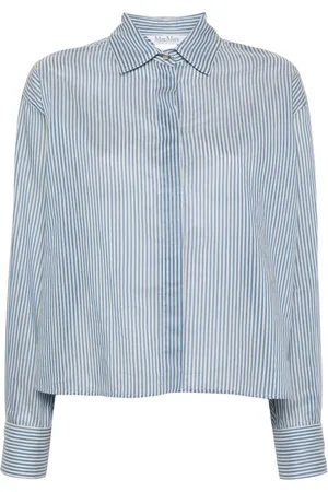 Max Mara Camisa manga larga con rayas estampadas
