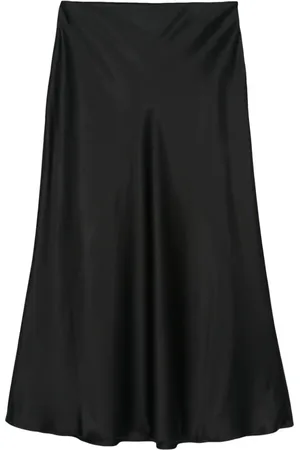 Nanushka Falda midi con efecto satinado