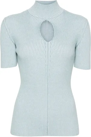 Fendi Top tejido con detalle de aberturas