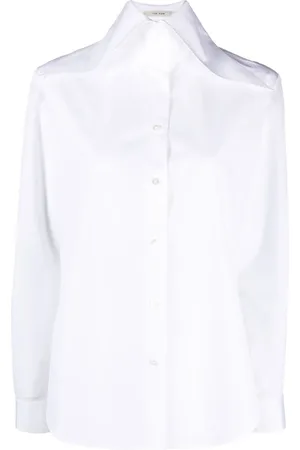 The Row Camisa con cuello de pico
