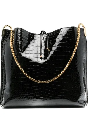 Saint Laurent Tote con efecto de piel de cocodrilo