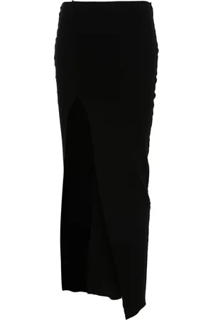 Rick Owens Falda midi con diseño tejido